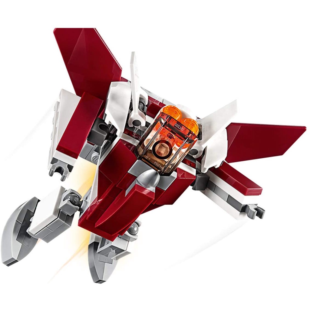 LEGO Creator 3in1 Futuristic Flyer 31086 Building Kit 157 Pieces 3 trong 1 máy bay chiến đấu người máy space ship
