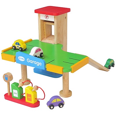 Gara xe hơi và ô tô bằng gỗ cho bé trai, đồ chơi Winwintoys
