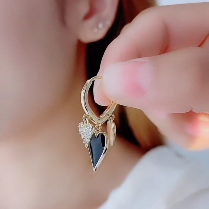 Khuyên Tai Trái Tim Đa Năng Thanh Lịch Hàn Quốc