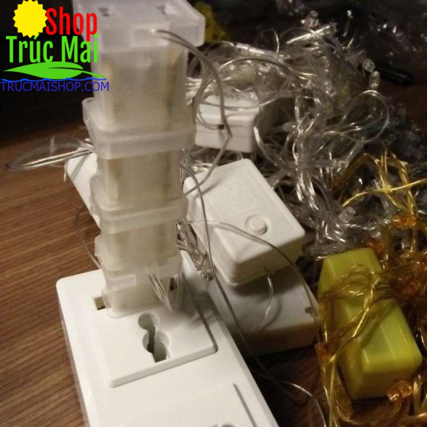 Dây Đèn Led Chớp Nháy Fairy Light 5m trang trí Tết Đủ Màu - Để được ngoài trời