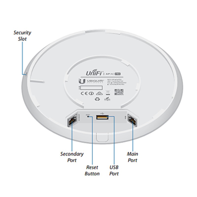 UniFi AP AC PRO - thiết bị phát wifi, hỗ trợ chuẩn AC, Tốc độ 1750Mb, LAN 1Gb