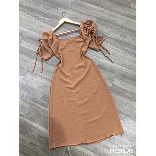 Đầm đũi tay phồng