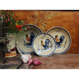 Tô gà trống gốm sứ  Nam Bộ vẽ tay dân gian size 20cm - Cửa hàng Gốm Hoa Mai chuyên hàng chén bát gốm sứ xưa
