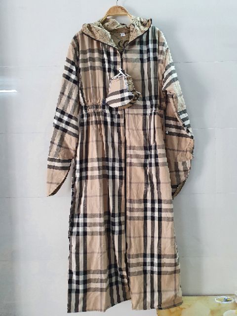 Combo Áo choàng thô kẻ