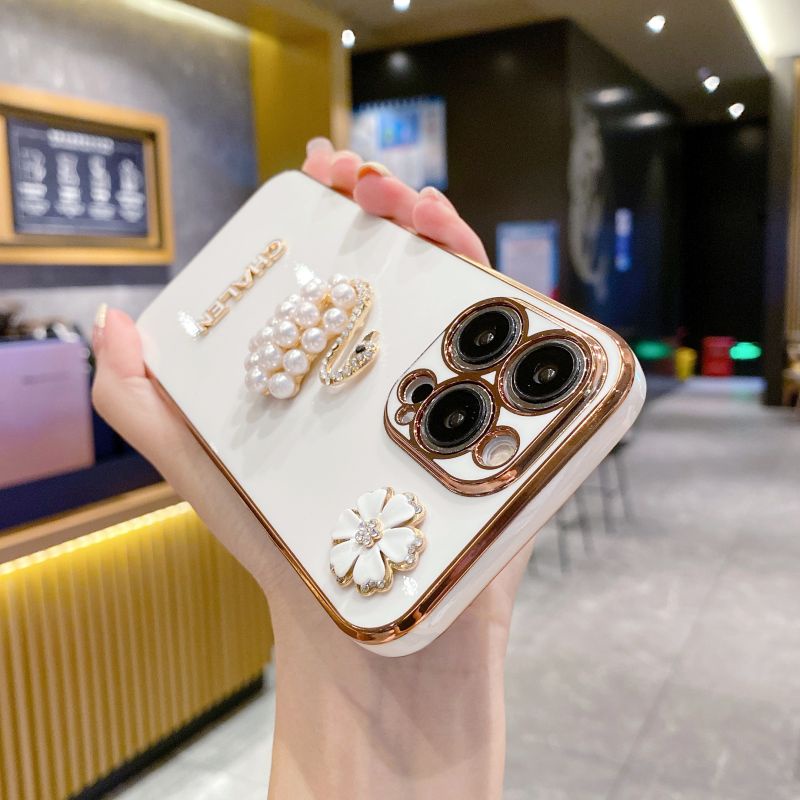 Ốp Điện Thoại Hình Thiên Nga Và Gấu 3D Cho Huawei MATE 30 40 50 Pro P40 50 Pro