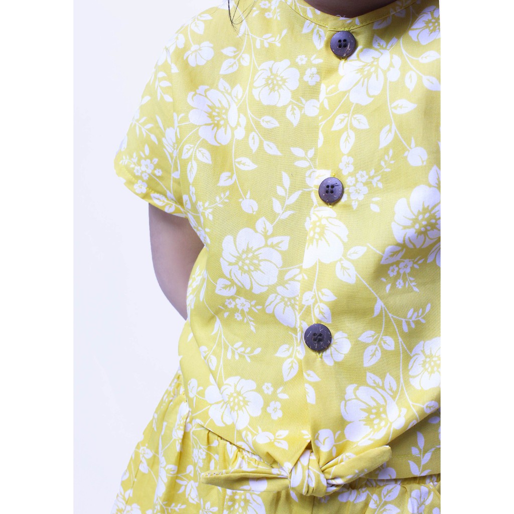 Bộ quần áo bé gái cột lai cotton ống loe từ 16kh - 45kg để mặc ở nhà hoặc đi chơi siêu thị GBZ004 - JADINY