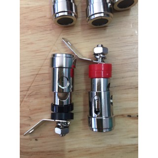 Cọc Loa Nhấn Lớn Xi Trắng 4 Cặp ( 4 đen 4 đỏ )