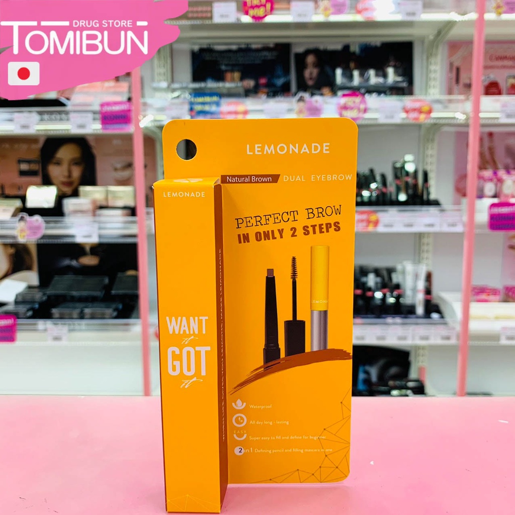 Chì kẻ mày 2 đầu, Bút kẻ mày Lemonade Want It Got It Dual Eyebrow 2.75g - bí quyết tạo lên đôi lông mày đẹp-Tomibun