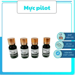 Mực pilot 10ml (N) - đen than l Bút mài Thầy Ánh
