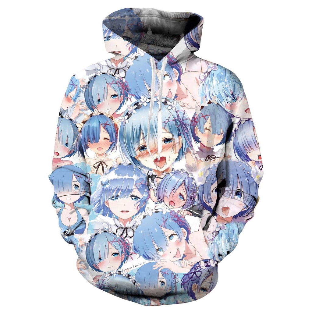 Mới Áo Hoodie In Họa Tiết Anime 3D Nhật Bản Ahegao Hentai