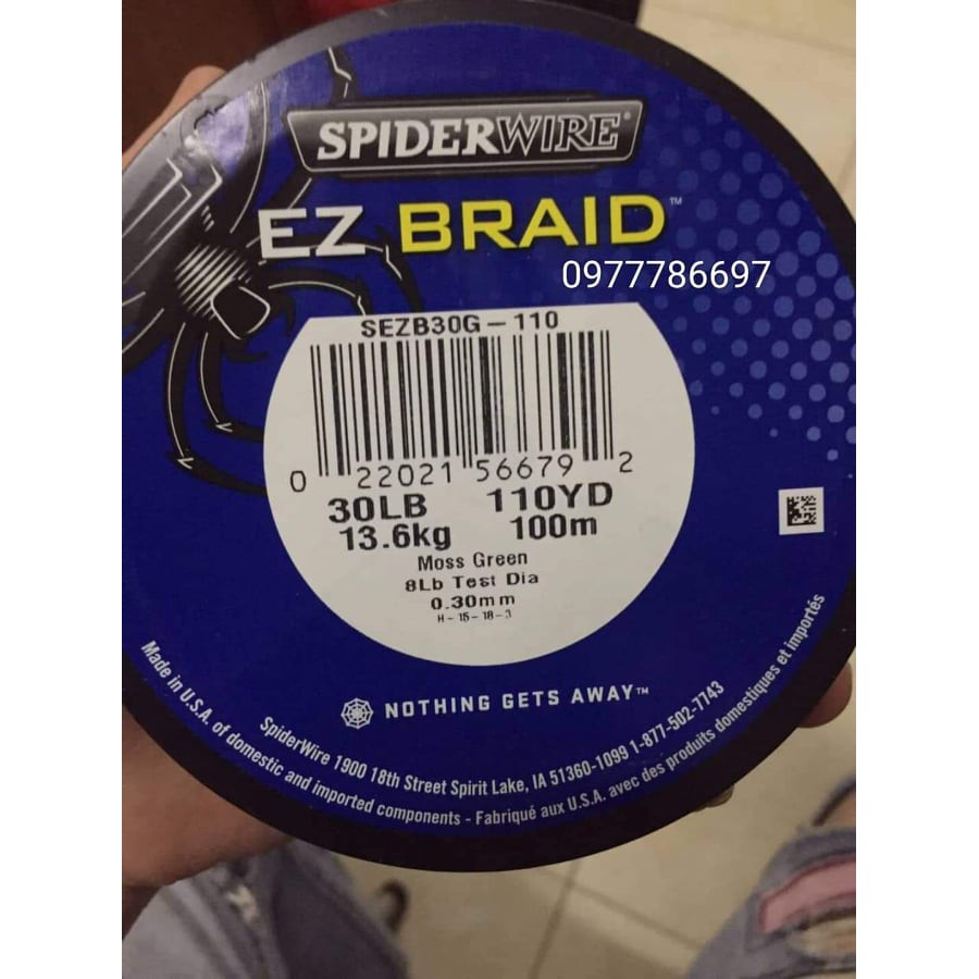 Cước nhện EZ BRAID dài 100m