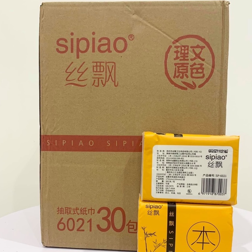 THÙNG 30 GÓI GIẤY ĂN GẤU TRÚC SIPIAO 6021 NỘI ĐỊA TRUNG [100% CHÍNH HÃNG]