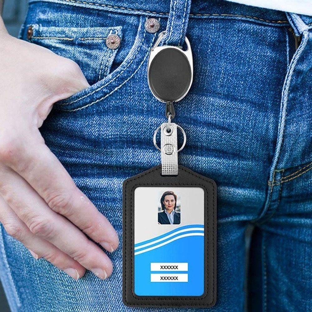 Dây Kẹp Giữ Thẻ ID / Huy Hiệu Có Thể Thu Gọn Tiện Dụng Giá Đỡ