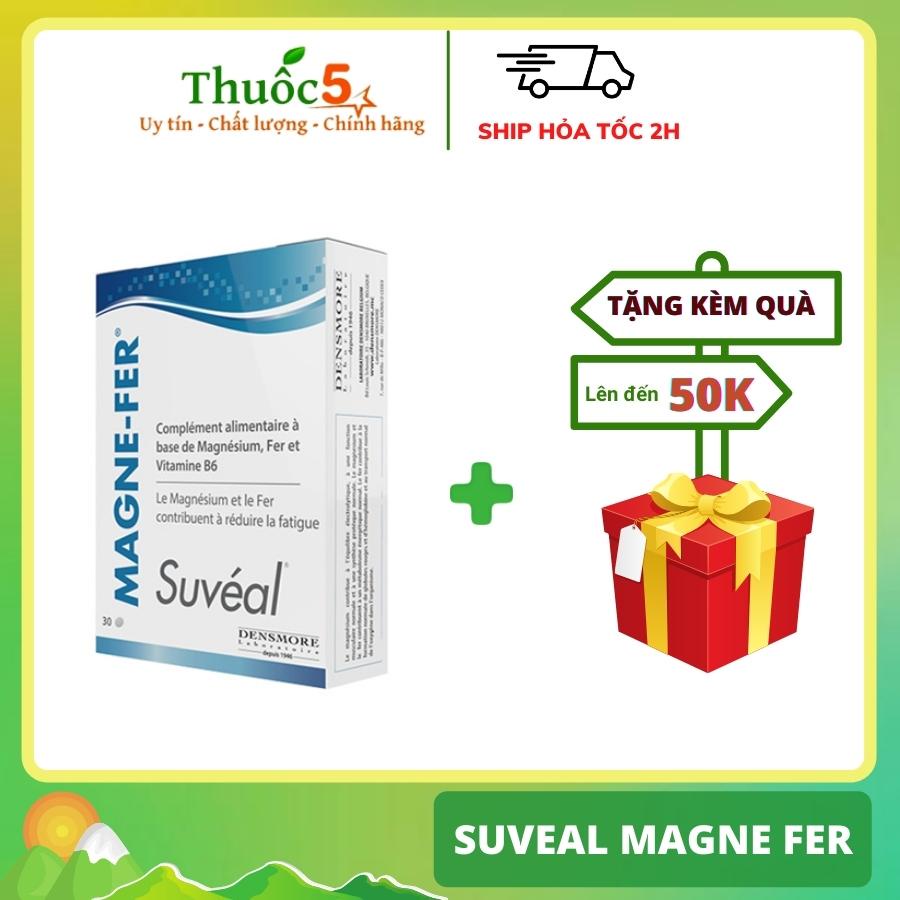 [GIÁ GỐC] Suveal Magne Fer bổ sung Magie, Vitamin B6 và Sắt cho bà bầu hộp 30 viên