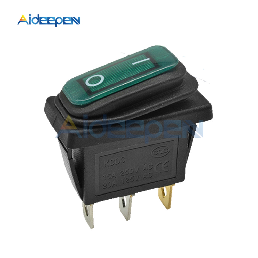 Công Tắc Điện Kcd3 2 Vị Trí 15a 250vac / 20a 125vac