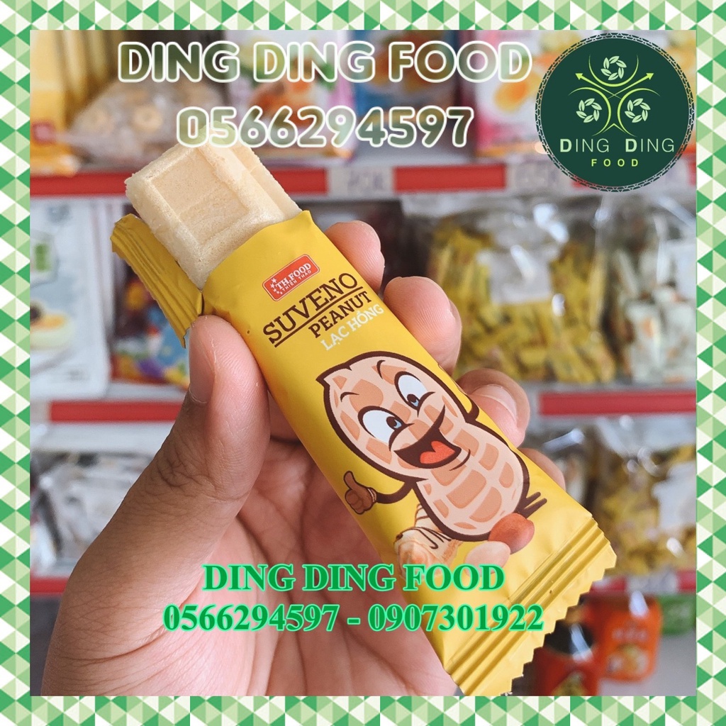 Mới - 500g Bánh Xốp Suveno Vị Đậu Phộng , Kem Sữa Chua Giòn Thiên Thảo, Ăn Vặt Siêu Ngon, DING DING FOOD