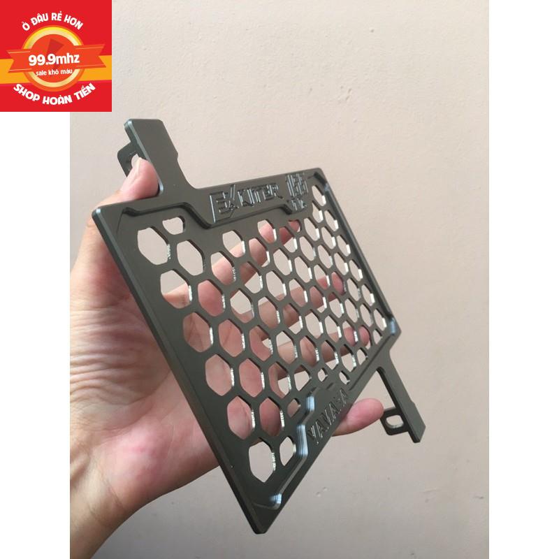 Che Két Nước Exciter 155, Ex2021 VVA Nhôm CNC Cao Cấp Khắc Chữ Bo Viền Gia Công Sắc Sảo - Màu Bạc