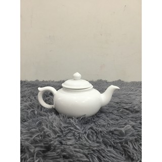 Bình trà trắng 18.5 cm - gốm sứ minh long i