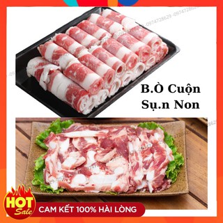 [Cầu Giấy] Ba chỉ Bò Mỹ Cuộn + Sườn Sụn heo non đóng khay 500g Ship siêu tốc (bò cuộn/sụn non)