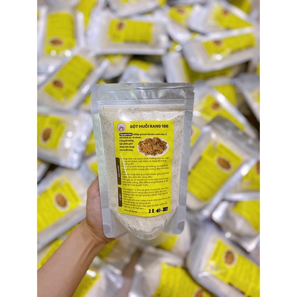 10 gói bột muối rang 186 (loại 200g)