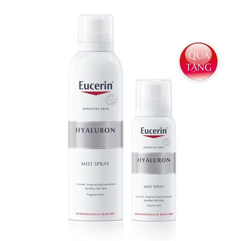 ✅[ MUA 1 TẶNG 1] Xịt dưỡng ẩm Eucerin Hyaluron 150ml TẶNG Xịt dưỡng ẩm Hyaluron 50ml