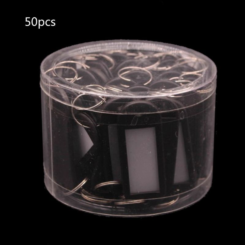 Set 50 Thẻ Id / Chìa Khóa Bằng Nhựa Nhiều Màu Tiện Dụng Khi Đi Du Lịch