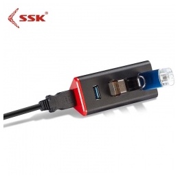 Hub chia 4 cổng USB 3.0 SSK SHU-835 . Chính Hãng 100% - Hỗ Trợ Chức Năng Như Hub Sạc (Đen)