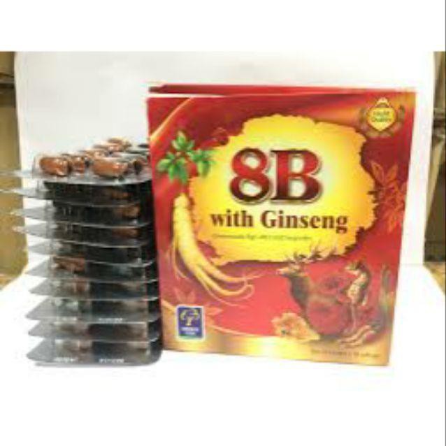 Thuốc bổ nhân sâm 8B With Ginseng giúp ăn ngủ ngon, phục hồi cơ thể