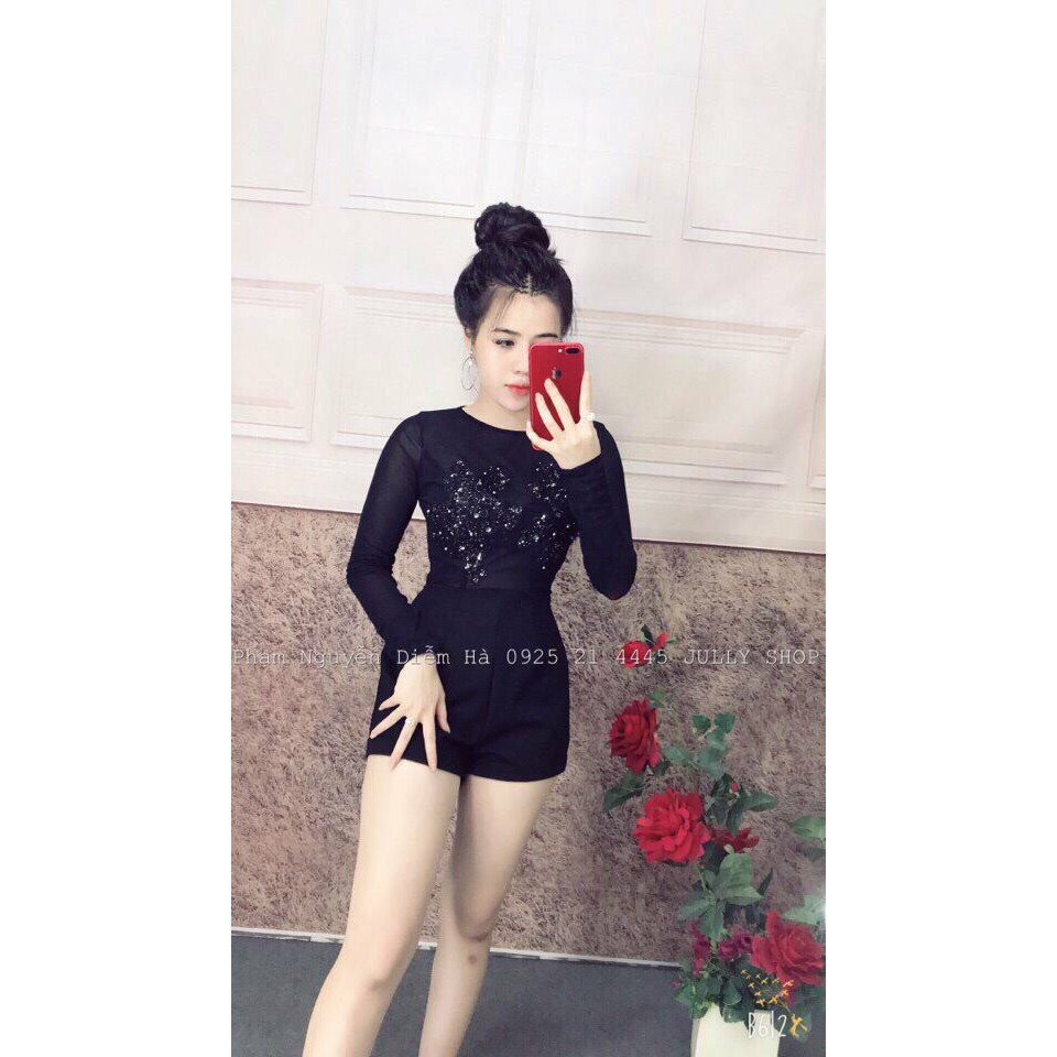 JUM SHORT LIỀN KẾT HẠT PHỐI LƯỚI