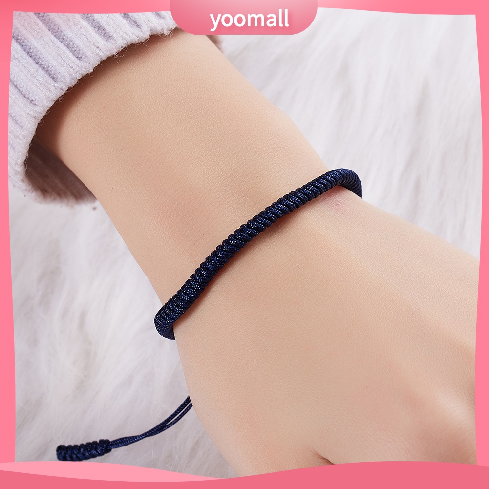 Vòng tay thời trang thắt nút có thể điều chỉnh cho nam nữ