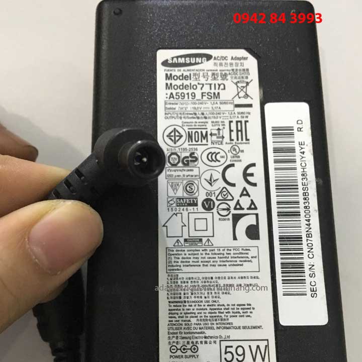Cục nguồn loa Samsung soundbar 19v 3.17a 59W