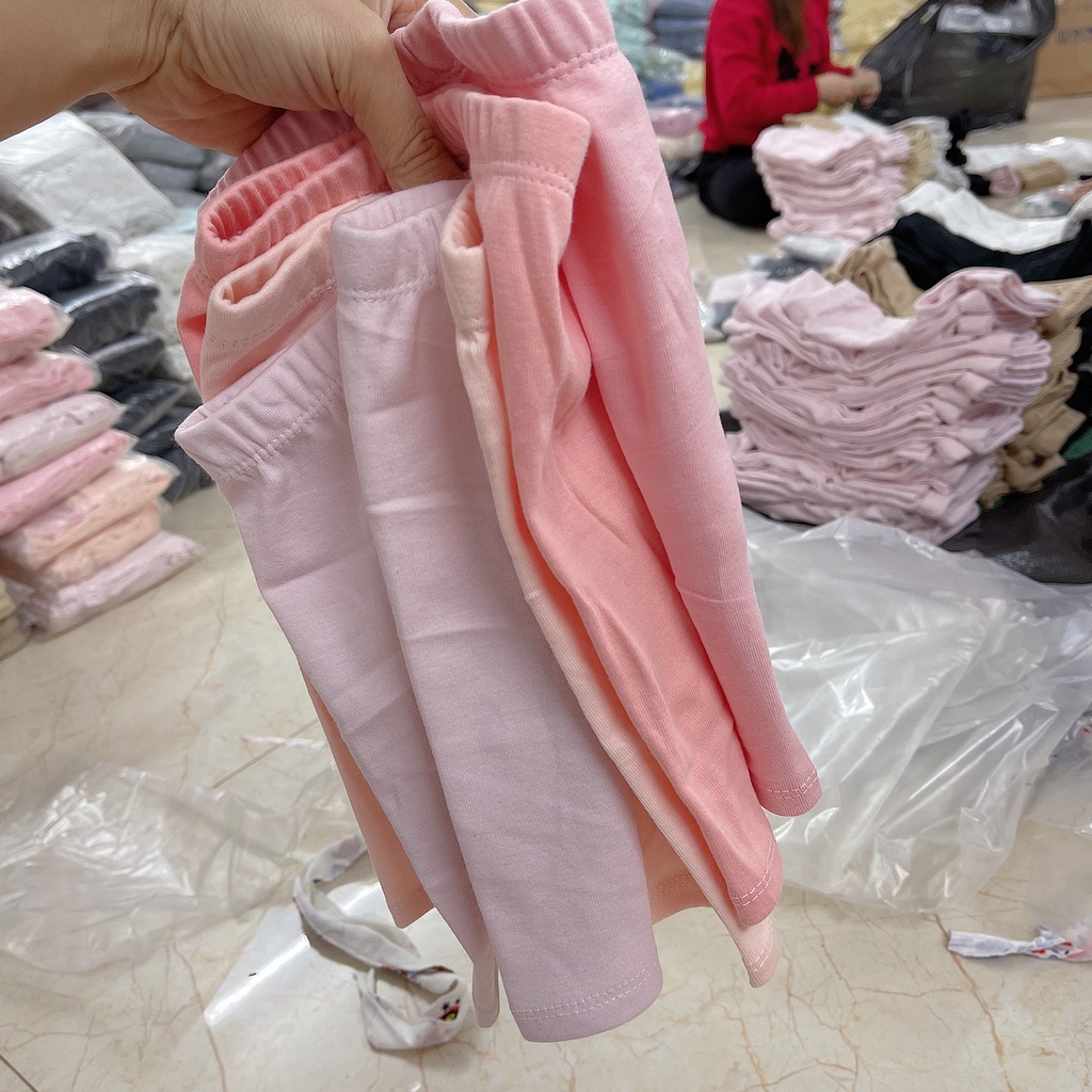 Quần Legging Đùi Mùa Hè Co Giãn Chất Liệu Mềm Mát Cho Bé Gái
