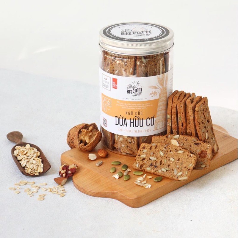 Bánh BISCOTTI Gạch Đỏ 250g - Bánh Ăn Kiêng, Giảm Cân, Dành Cho Người Tiểu Đường | BigBuy360 - bigbuy360.vn
