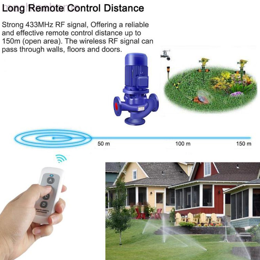 Remote điều khiển EV1527 433MHz 4 nút bấm cho hệ thống ga-ra nhà thông minh
