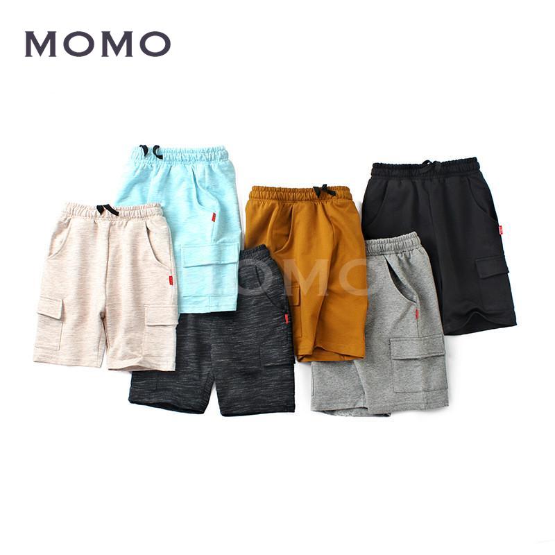 Quần Short Cotton Màu Trơn Kiểu Dáng Đơn Giản Cho Bé Trai 7-11 Tuổi