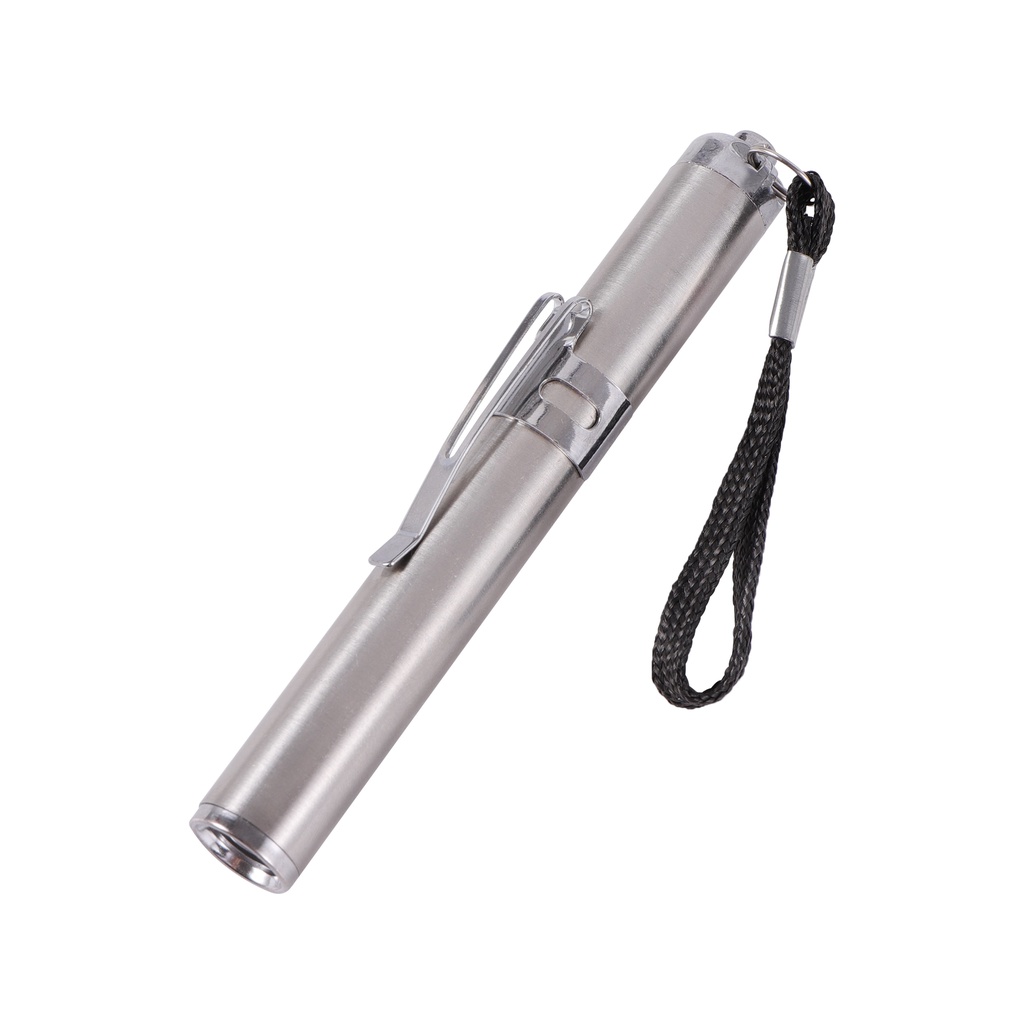 Đèn pin LED kiểm tra trứng mini bằng thép không gỉ có móc khóa tiện dụng