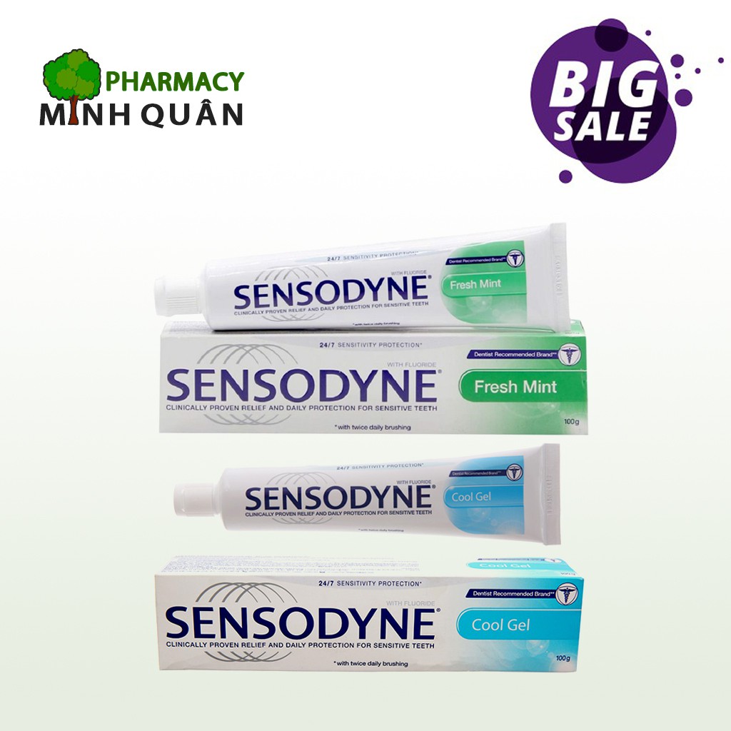 [CHÍNH HÃNG] kem đánh răng chống ê buốt sensodyne 100gr