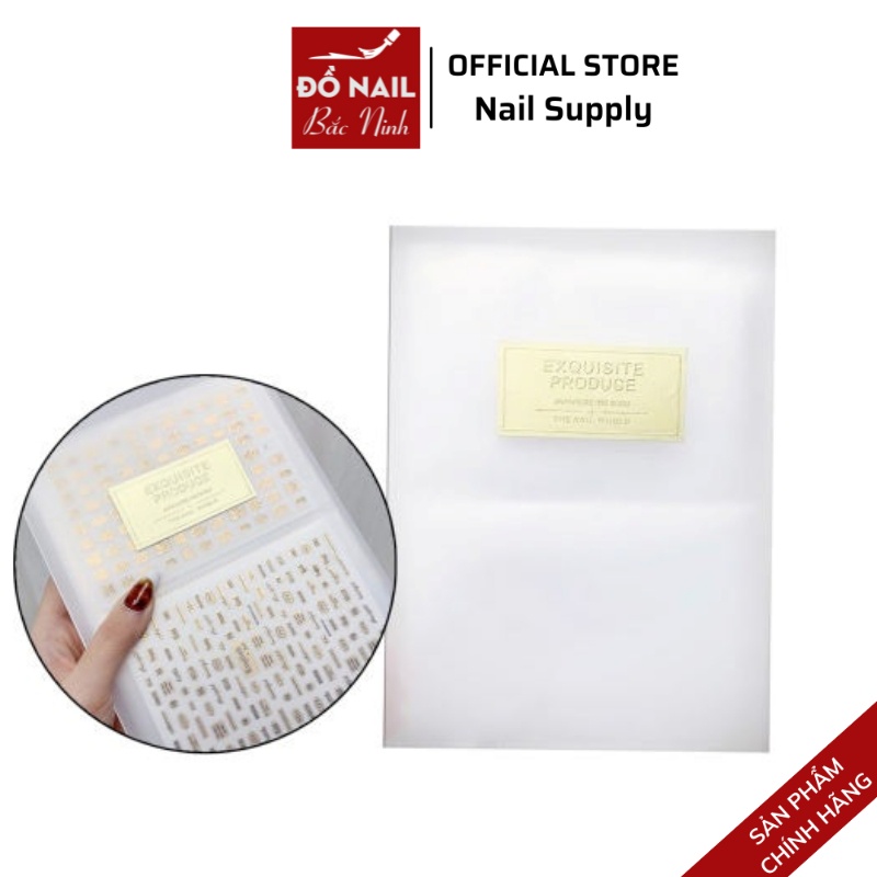 Sổ Đựng Mẫu Sticker Nail, Quyển Album Đựng Mẫu Sticker 80 Tấm