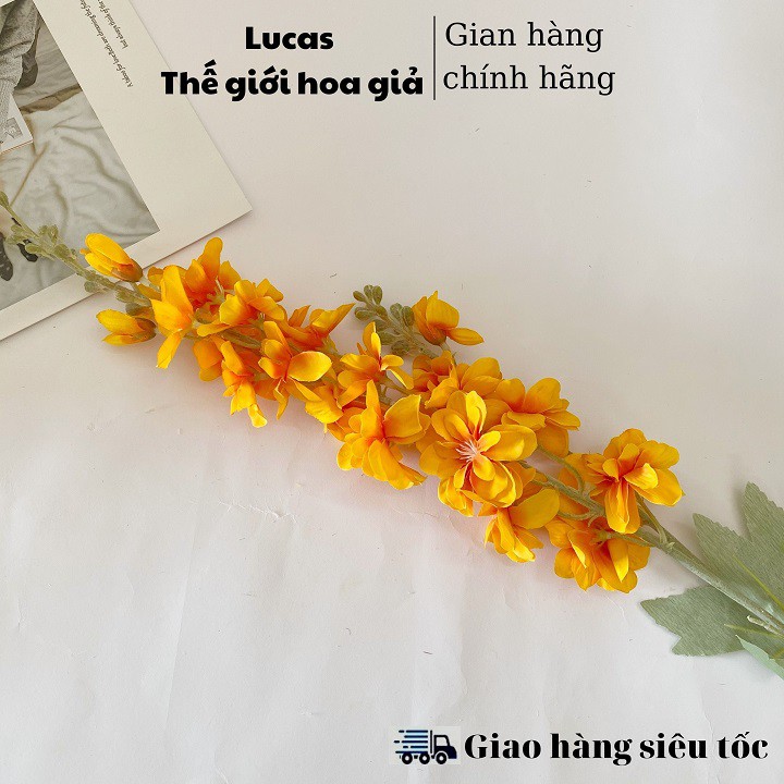 Hoa giả - Hoa phi yến Lucas 70cm nhiều màu sắc trang trí đẹp, thanh mát