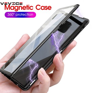 Ốp điện thoại kính cường lực khóa thụ từ tính kiểu dáng sang trọng cho Huawei P20 Pro / Lite Mate 20 Pro / Lite 10