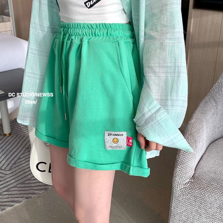 Quần Short Thể Thao Ống Rộng Thiết Kế Mới Kiểu Dáng Đơn Giản Năng Động Thời Trang Mùa Hè Dành Cho Nữ