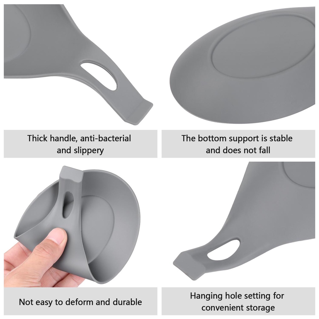 Miếng Silicone Dùng Để Đỡ Muỗng Nấu Ăn Tiện Dụng