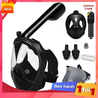 Mặt Nạ Bơi Lặn - Chống Sặc Nước - Có Ống Thở,Mặt nạ lặn full face, kính bơi lặn biển, kính lặn liền  - Bảo hành 1 đổi 1