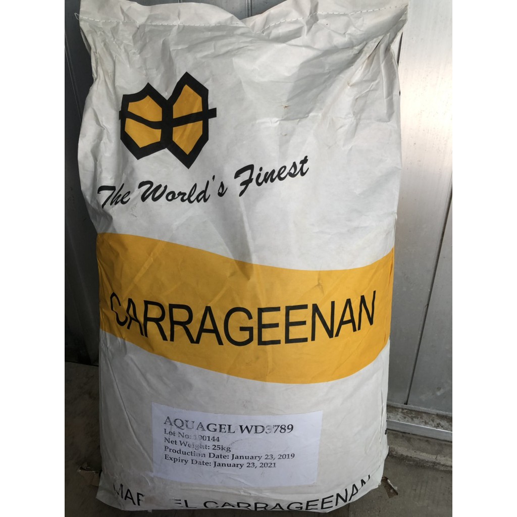 Carrageenan _Bao 25Kg Giá rẻ (Bột thạch làm bánh,rau câu,chả cá,...)