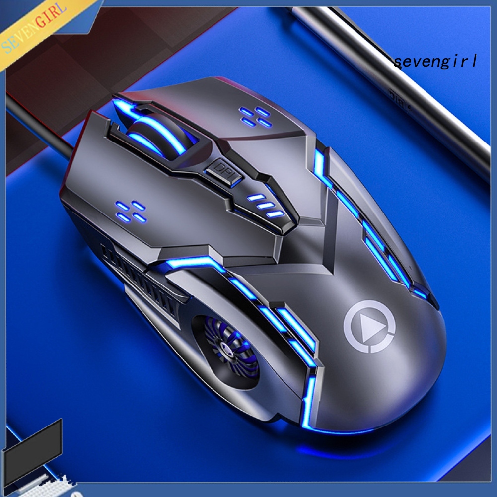 Chuột Chơi Game Có Dây Sev-Silent / Sound Usb 6 Nút 3200dpi | BigBuy360 - bigbuy360.vn