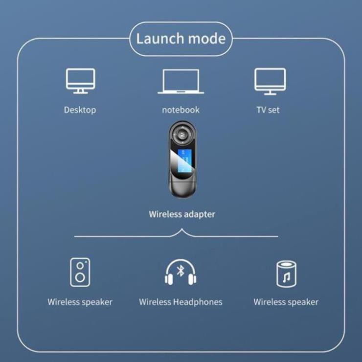 Bộ Thu Phát Âm Thanh Lcd Bluetooth 5.0 Giắc Cắm 3.5mm | BigBuy360 - bigbuy360.vn