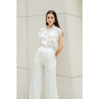 VELLE DESIGN Áo sơ mi Jola chất linen Hàn mỏng nhẹ mượt mát không nhăn