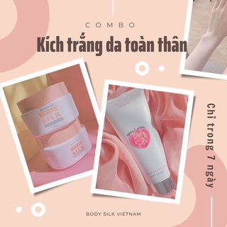 Combo dưỡng da toàn thân body silk
