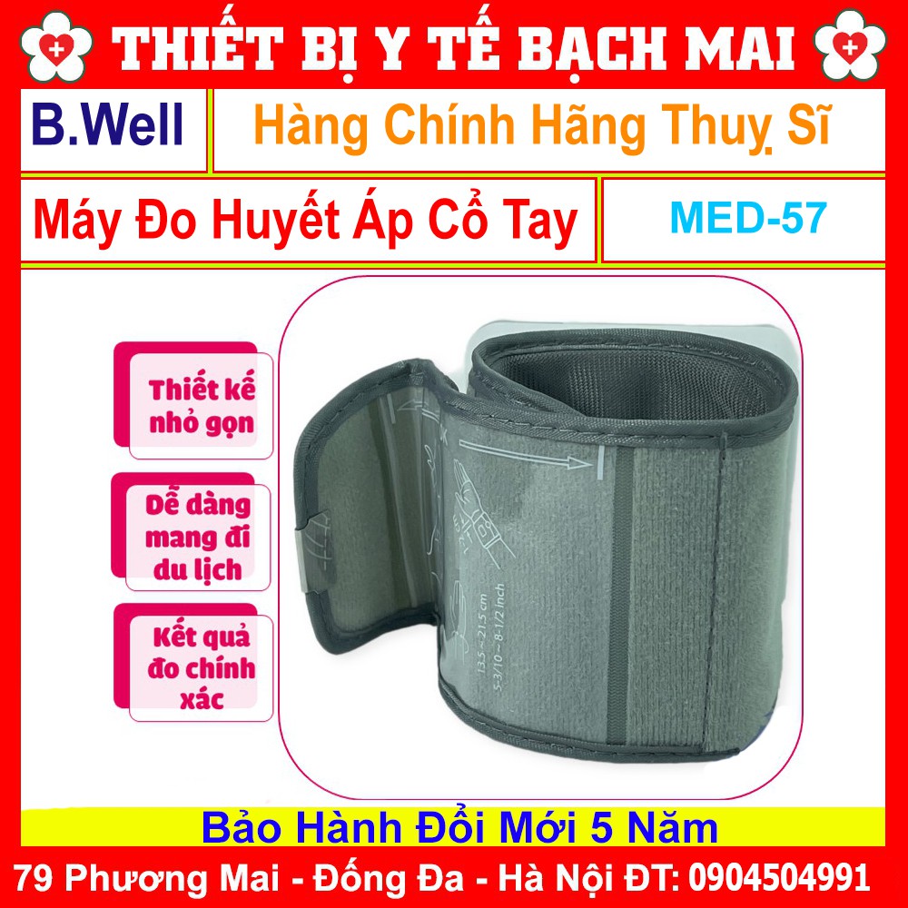 Máy Đo Huyết Áp Cổ Tay B.Well Swiss MED-57