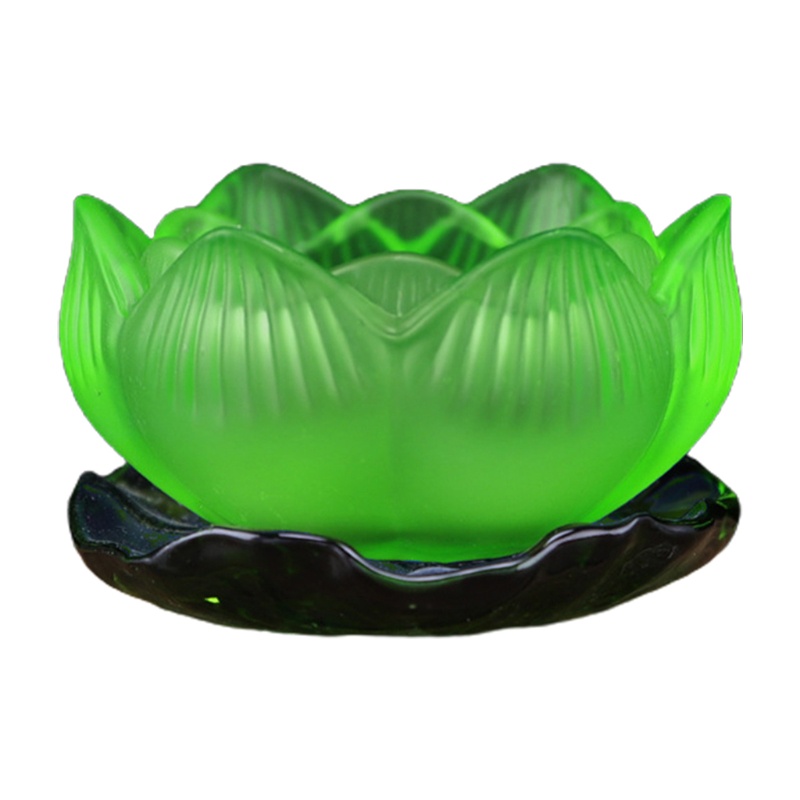 2 Giá Đỡ Nến Hình Lá Sen Nhiều Màu Trang Trí Bàn Khách Sạn